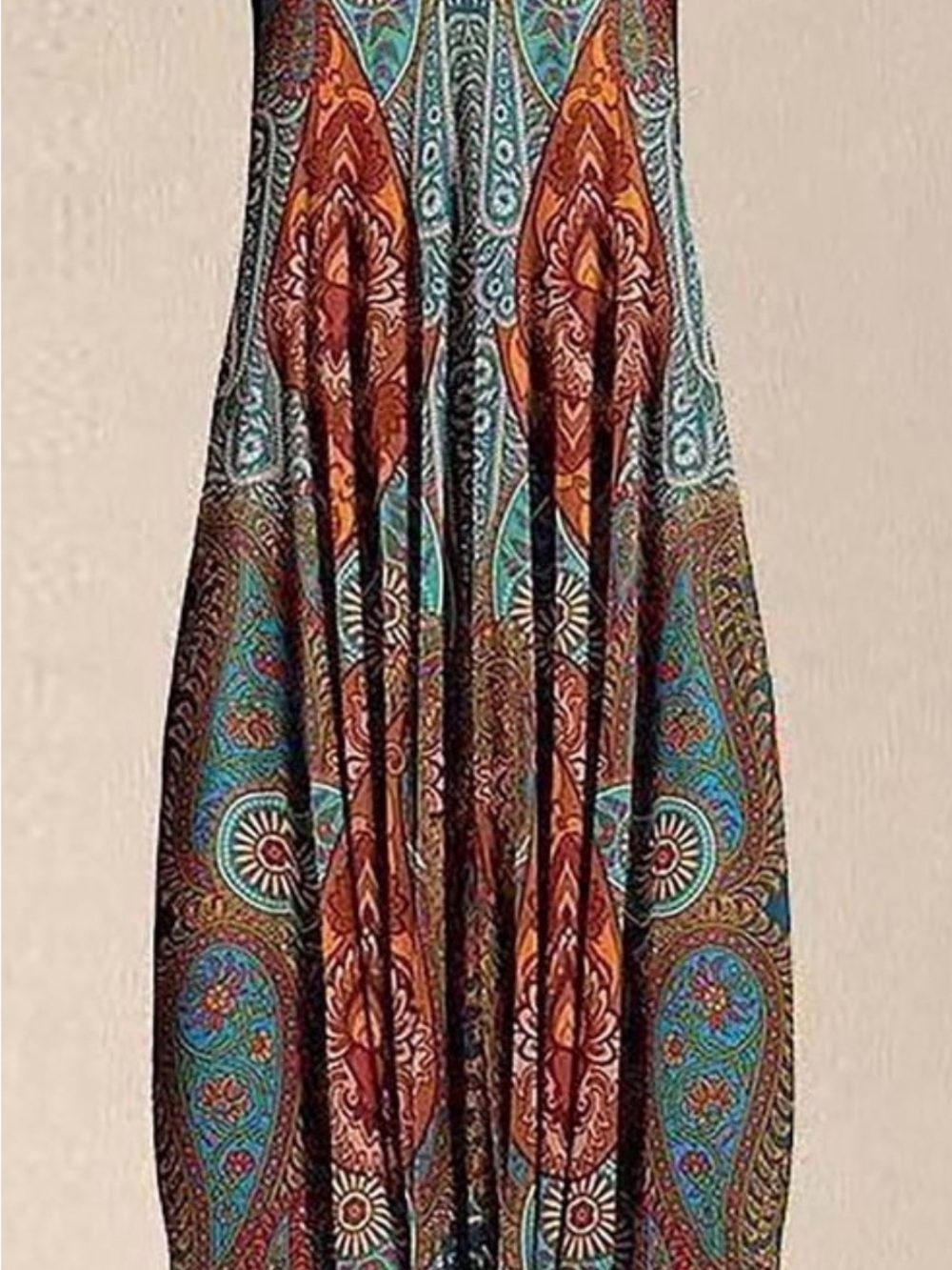Boho comfy fall festival romper